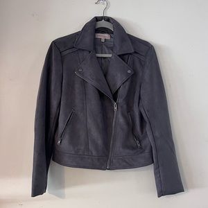 Suede Moto Jacket